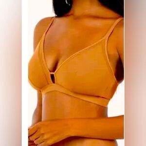 Lively Size 3 36-40 D-DDD Bralettes Set Of 2 Rust Color No Underwire Comfort NWT